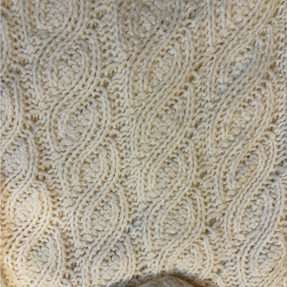 Joseph A White Cable Knit Cowl Neck Sweater - Picture 9 of 11